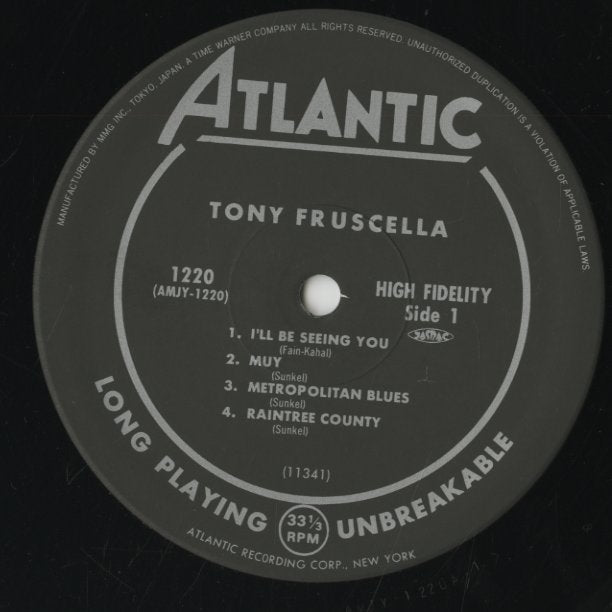 Tony Fruscella / トニー・フラッセラ / Tony Fruscella (1992) (AMJY-1220)