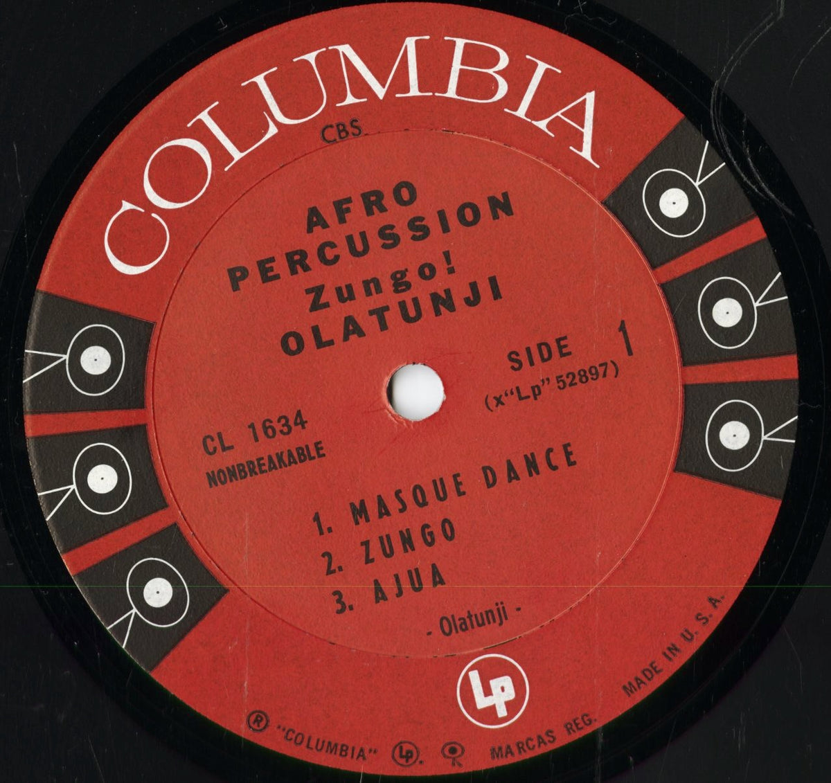 Olatunji - Zungo! (CL 1634) 1961 US Columbia|中古LP