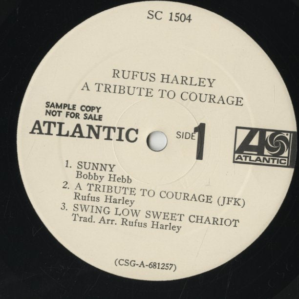 Rufus Harley / ルーファス・ハーレイ / A Tribute To Courage (SC 1504)