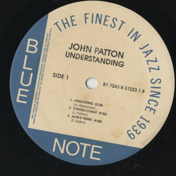 John Patton / ジョン・パットン / Understanding (B1 7243 8 31223 1 8)