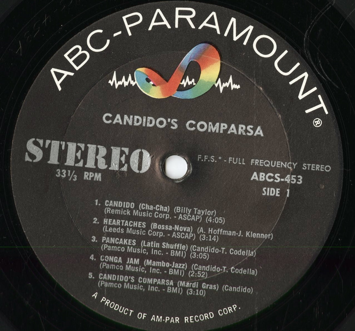Candido - Comparsa (ABCS 453) 1963 US ABC-Paramount|中古LP