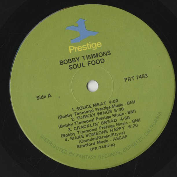 Bobby Timmons / ボビー・ティモンズ / Soul Food (PRT 7483)