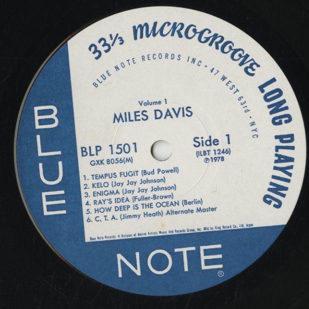 Miles Davis / マイルス・デイヴィス / Volume 1 (GXK 8056(M))