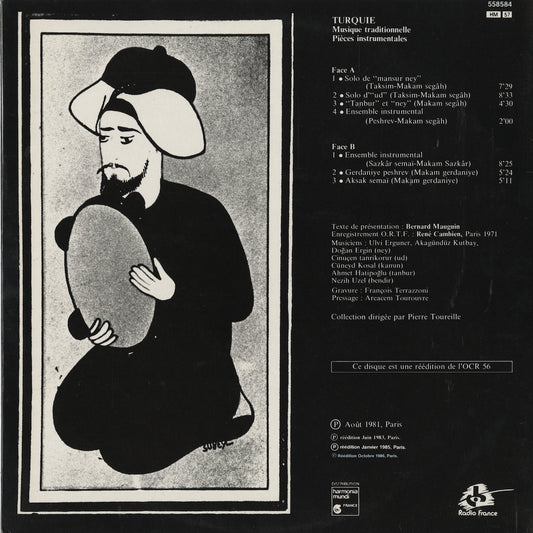 Turquie Musique Traditionnelle - Pièces Instrumentales (Ocora558584)