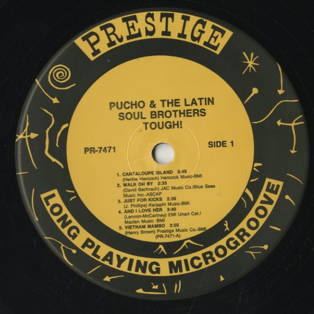 Pucho & The Latin Soul Brothers / プーチョ&ラテン・ソウル・ブラザーズ / Tough! (PR7471)