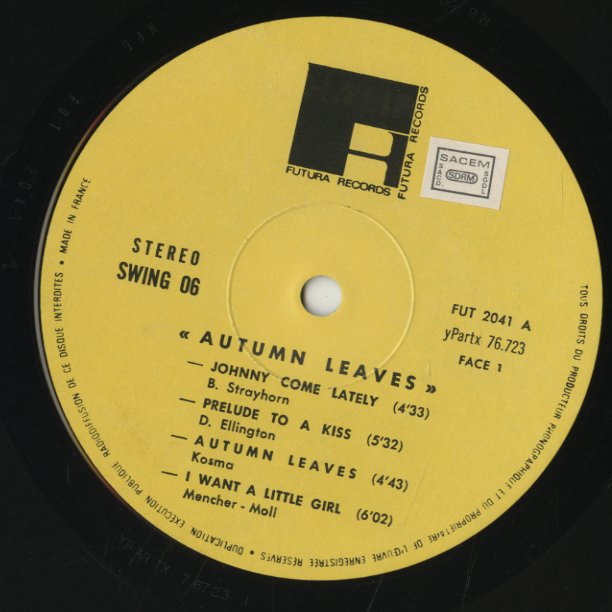 Ben Webster / ベン・ウェブスター / Autumn Leaves (FUT 2041)