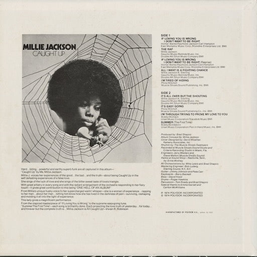 Millie Jackson - Caught Up (MP2424) 1974 JPN Polydor|中古LP
