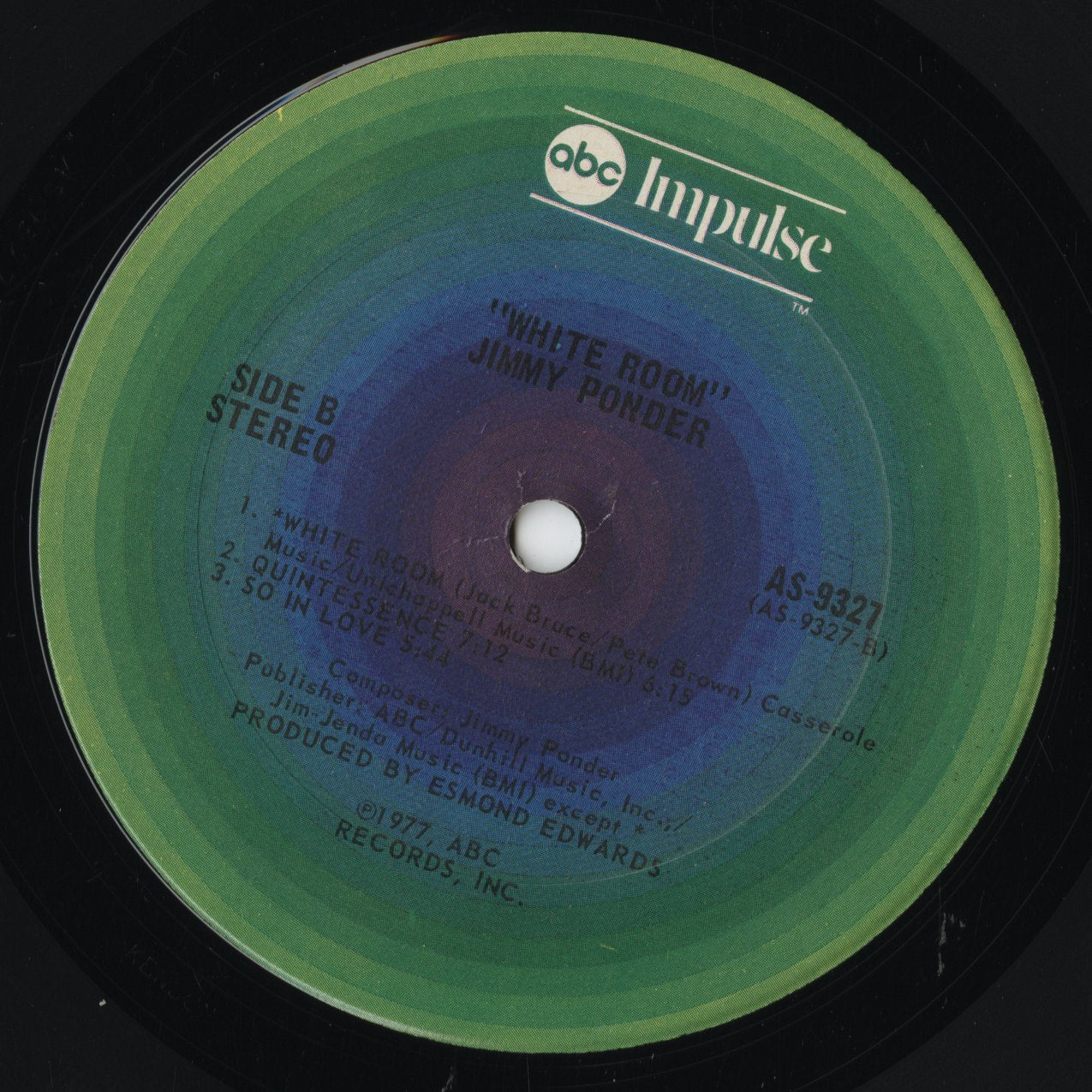 Jimmy Ponder - White Room (AS-9327) LP 1977 US ABC Impulse|中古LP
