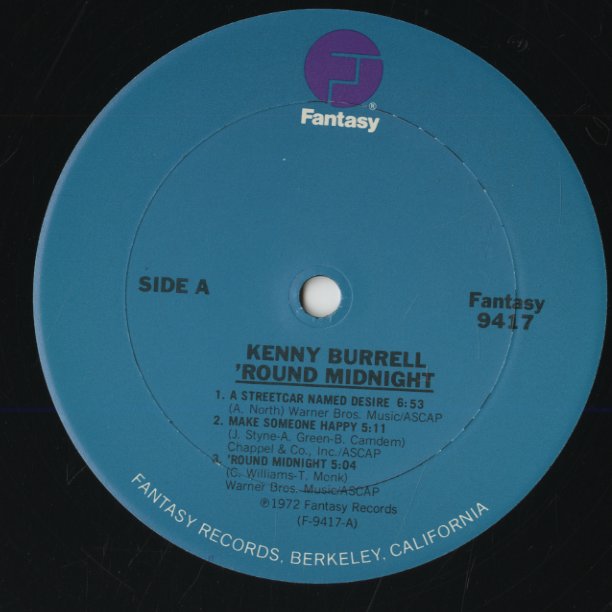 Kenny Burrell / ケニー・バレル / 'Round Midnight (9417)