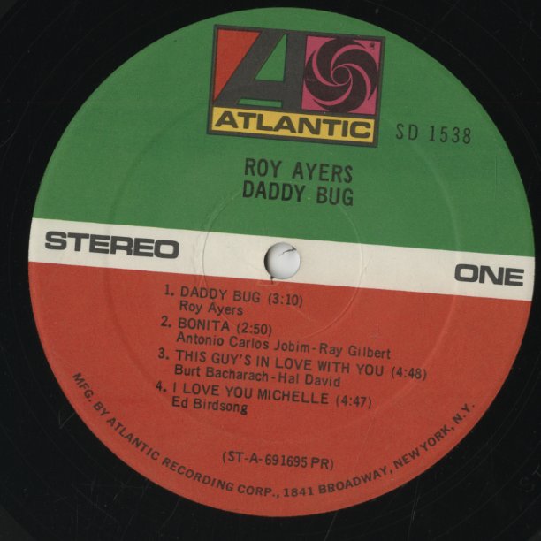 Roy Ayers / ロイ・エアーズ / Daddy Bug (SD 1538)