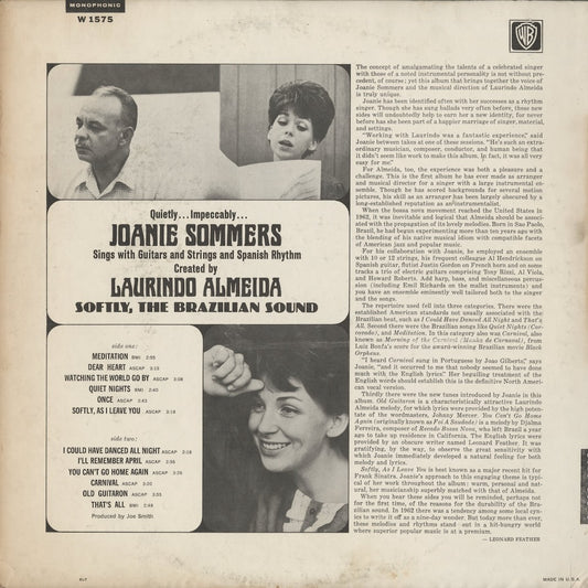 Joanie Sommers / ジョニー・ソマーズ / Softly, The Brazilian Sound (W1575)