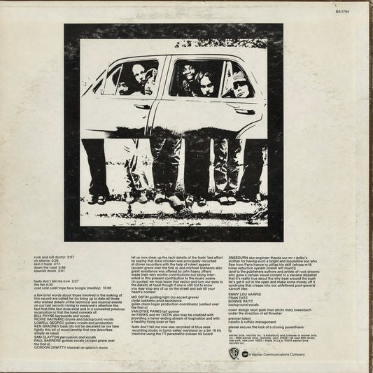 Little Feat - Feats Don't Fail Me Now (BS 2784) 1974 US Warner Bros.|中古LP