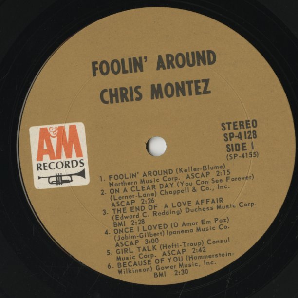 Chris Montez / クリス・モンテス / Foolin' Around (SP4128)