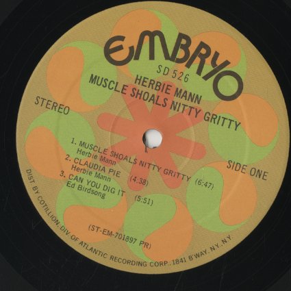 Herbie Mann / ハービー・マン / Muscle Shoals Nitty Gritty (SD 526)