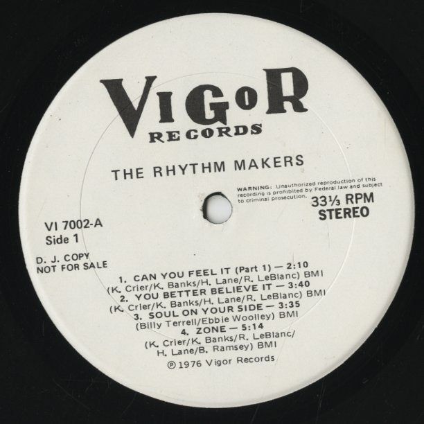 Rhythm Makers / リズム・メイカーズ / Soul On Your Side (VI7002)