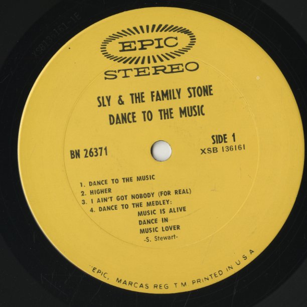 Sly And The Family Stone / スライ&ザ・ファミリー・ストーン / Dance To The Music (BN26371)