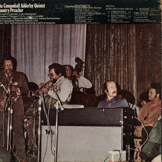 Cannonball Adderley - Country Preacher (SKAO-8-0404) 1970 US Capitol|中古LP