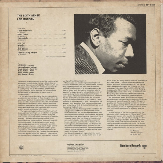 Lee Morgan / リー・モーガン / The Sixth Sense (BST84335)