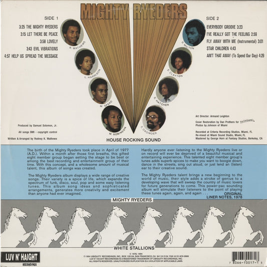 Mighty Ryeders / マイティ・ライダース / Help Us Spread The Message (LHLP 017)
