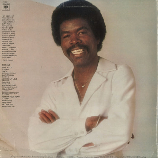 Jon Lucien - Song For My Lady (PC 33544) 1975 US Columbia|中古LP