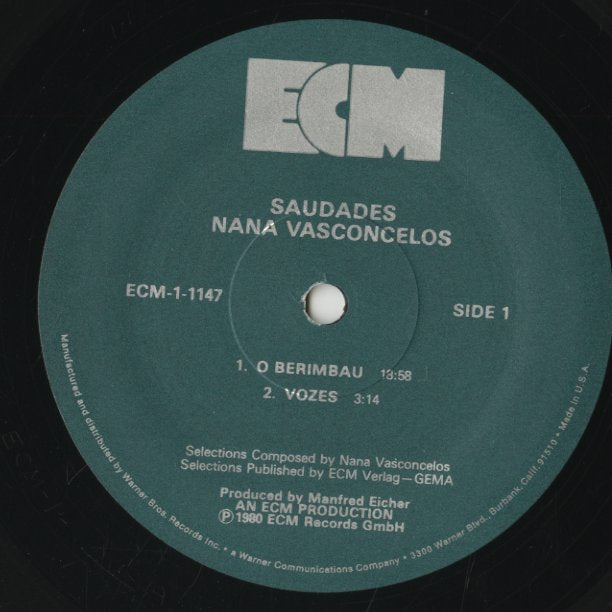 Nana Vasconcelos / ナナ・ヴァスコンセロス / Saudades (ECM-1-1147)