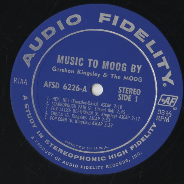 Gershon KIngsley / ガーション・キングスレイ / Music To Moog By (AFSD 6226)