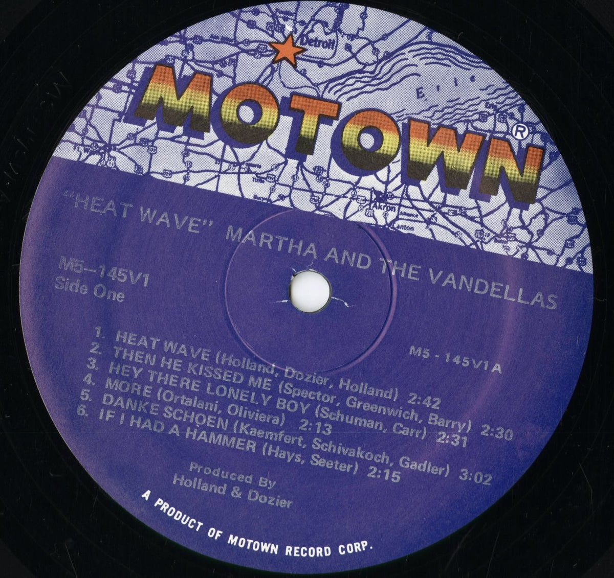 Martha & The Vandellas - Heat Wave (M5-145V1) 1981 US Motown|中古LP