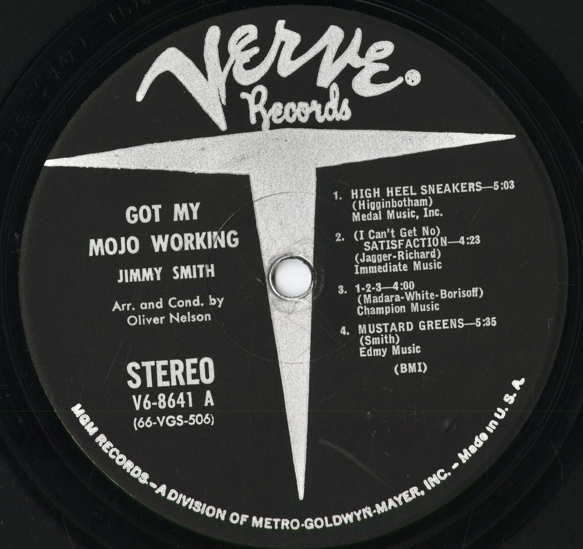 Jimmy Smith - Got My Mojo Workin' (V6-8641) 1966 US Verve|中古LP
