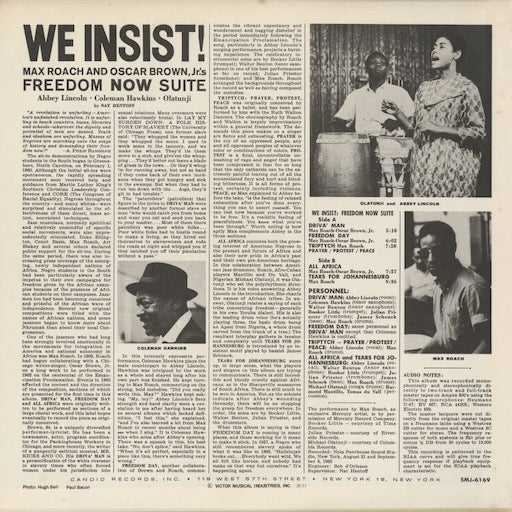 Max Roach - We Insist! (SMJ-6169) 1977 JPN Candid|中古LP