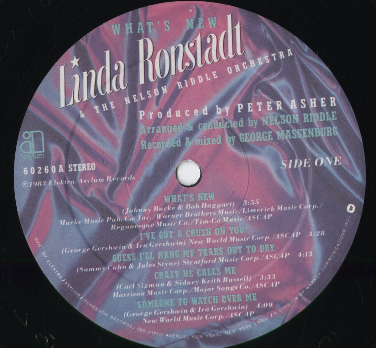 Linda Ronstadt - What's New (60260) 1983 US Asylum|中古LP