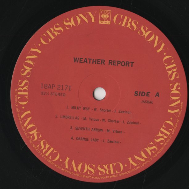 Weather Report / ウェザー・リポート (1971) (18AP2171)