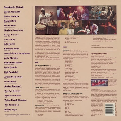 Babatunde Olatunji - Dance To The Beat Of My Drum (BLU 706) LP 1986 US Blue Heron|中古LP