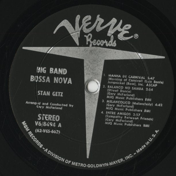 Stan Getz / スタン・ゲッツ / Big Band Bossa Nova (V6-8494)