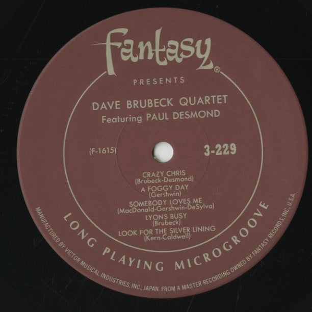 The Dave Brubeck Quartet - Paul Desmond / デイヴ・ブルーベック ポール・デスモンド/ Brubeck Desmond (F-3229)