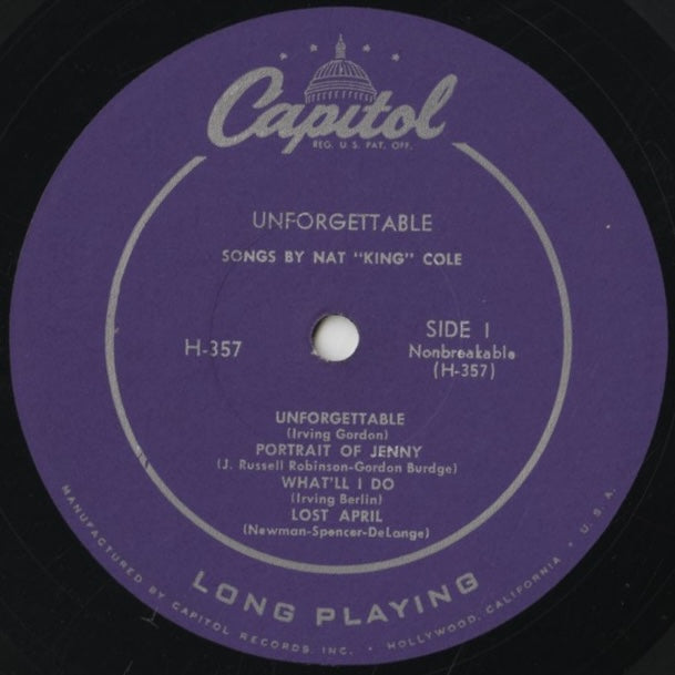 Nat King Cole / ナット・キング・コール / Unforgettable -10 (H-357)