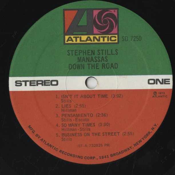 Stephen Stills - Manassas / スティーヴン・スティルス マナサス / Down The Road (SD7250)
