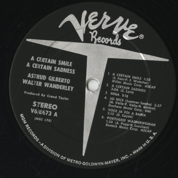 Astrud Gilberto - Walter Wanderley / アストラッド・ジルベルト ワルター・ワンダレイ / A Certain Smile A Certain Sadness (V6-8673)