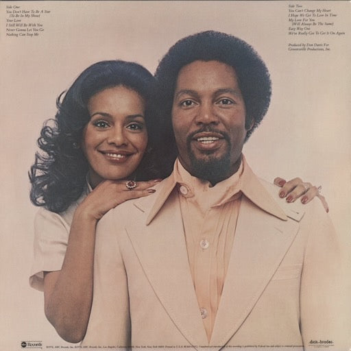 Marilyn McCoo & Billy Davis, Jr. - I Hope We Get To Love In Time (ABCD-952) 1976 US ABC Records|中古LP
