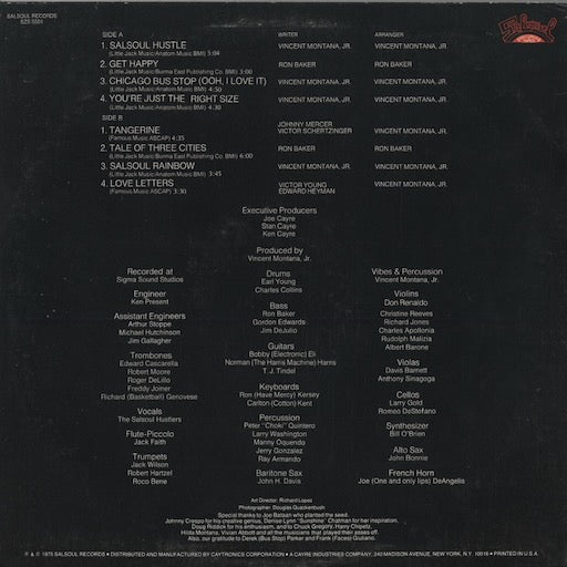 The Salsoul Orchestra - The Salsoul Orchestra (SZS 5501) 1975 US Salsoul|中古LP