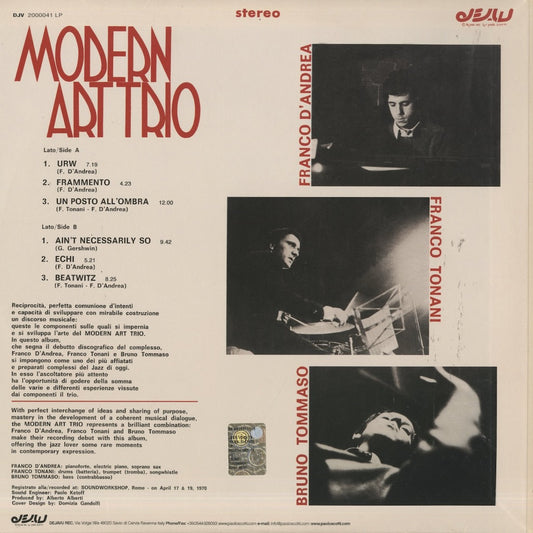 Modern Art Trio / モダン・アート・トリオ (1971) (DJV 2000041)