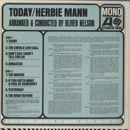 Herbie Mann / ハービー・マン / Today! (1454)