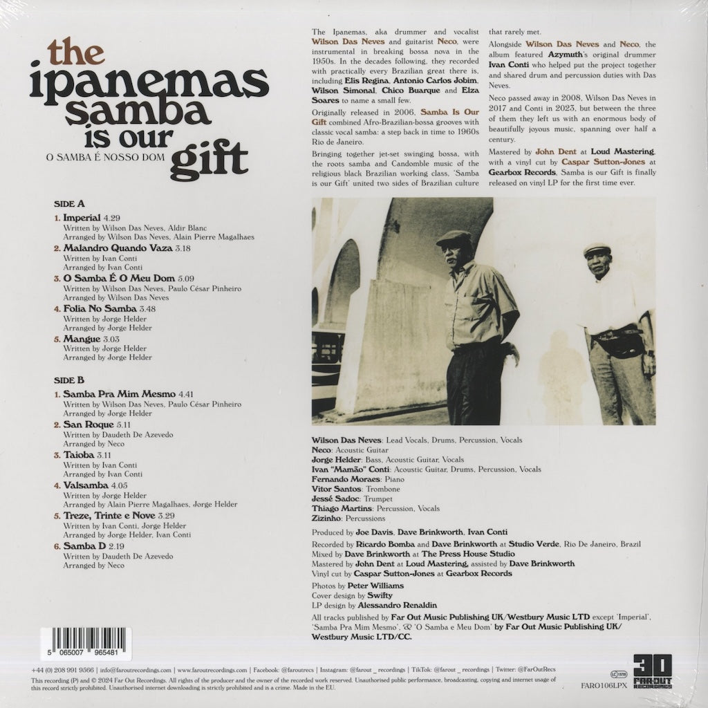 The Ipanemas / イパネマス / Samba is Our Gift (FARO106LPX)