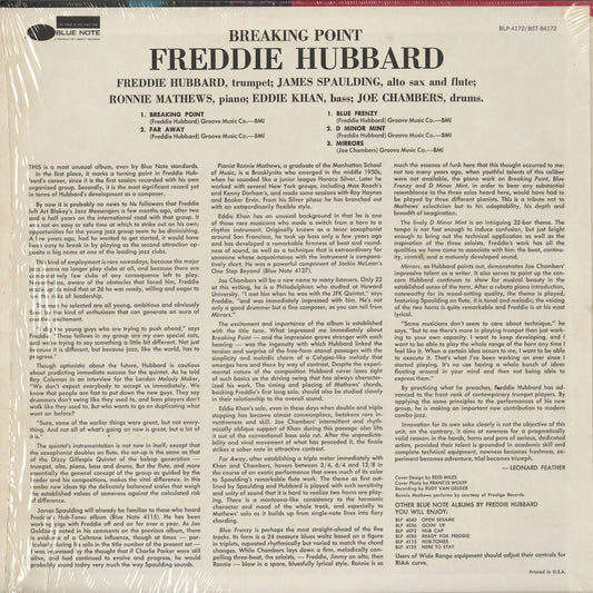 Freddie Hubbard / フレディ・ハバード / Breaking Point (BST 84172)