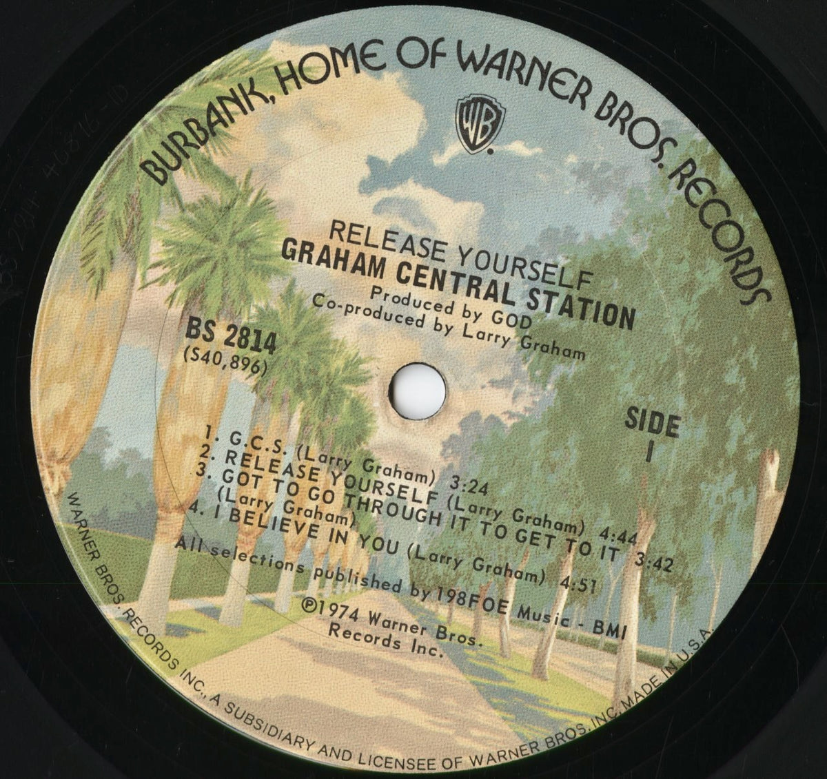 Graham Central Station - Release Yourself (BS 2814) 1974 US Warner|中古LP
