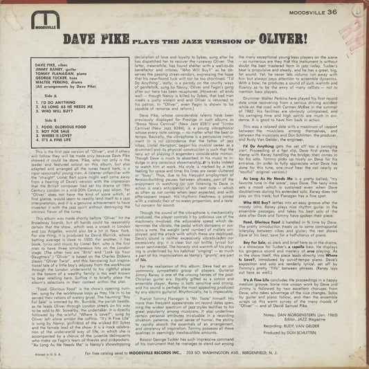 Dave Pike / デイヴ・パイク / Plays The Jazz Version Of Oliver! (MVLP36)