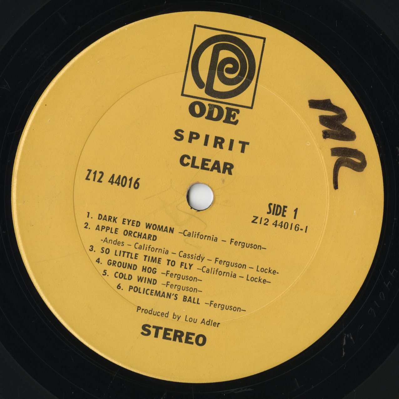 Spirit - Clear (Z12 44016) LP 1969 US Ode|中古LP