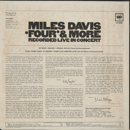Miles Davis / マイルス・デイヴィス / 'Four' & More - Recorded Live In Concert (PC9253)