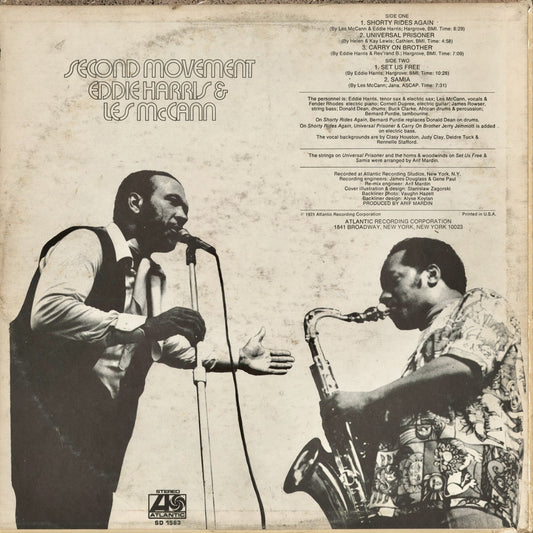 Eddie Harris & Les McCann - Second Movement (SD 1583) 1978 US Atlantic|中古LP