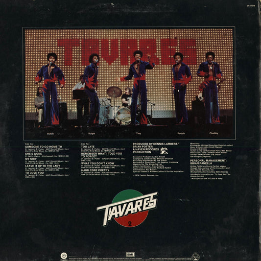 Tavares - Hard Core Poetry (ST-11316) 1974 US Capitol|中古LP
