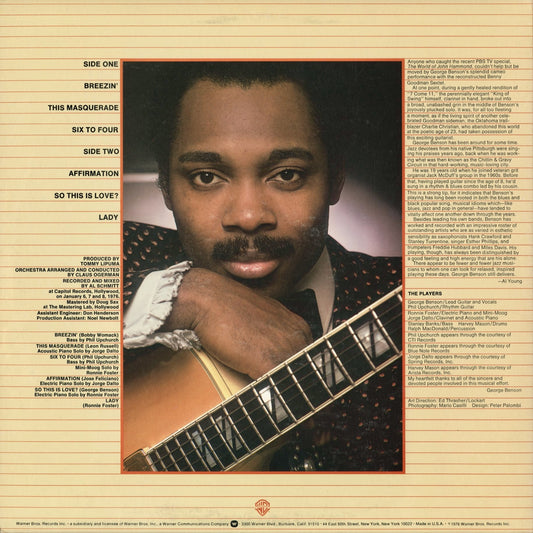 George Benson – Breezin' (BS 2919) 1976 US Warner Bros|中古LP